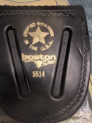 Boston Leather XL ASP S&W Model 1 CUFF CASE BW BRASS – 5514V-3