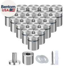Standoff Screws 1 X 1 Inch 20 Pack Sign Standoff Stainless Steel Stand off Wall