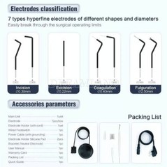 Dental High-frequency Electrosurgery Unit ES-20 Electricity Knife 7 Tips US/EU