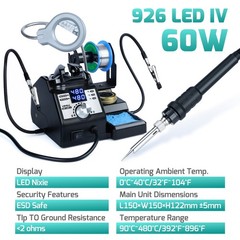 YIHUA 926LED-IV 60W Dual Digital Soldering Station Kit PID-Temperaturregelung
