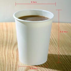 100 Park Disposable Hot Coffee Cups – Bulk 8 Oz Paper Cups, Disposable cups