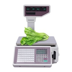 LCD Display Electronic Price Computing Scale w/ Thermal Label Printer 0.44-66lbs