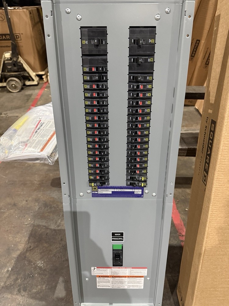 Square D 208Y/120V 100A 3PH Panelboard Loaded w/ GFCI Bolt-On Breakers-Panel #13