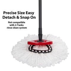 4-Pack Mop Replacement Heads for Ocedar 4 Count (Pack of 1), White