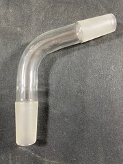 Laboratory Glass 180mm 24/40 Joint 105° Connecting Tube Distillation Adapter