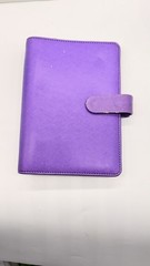 Filofax saffiano Purple Personal Size Organizer Six-Ring Binder Planner