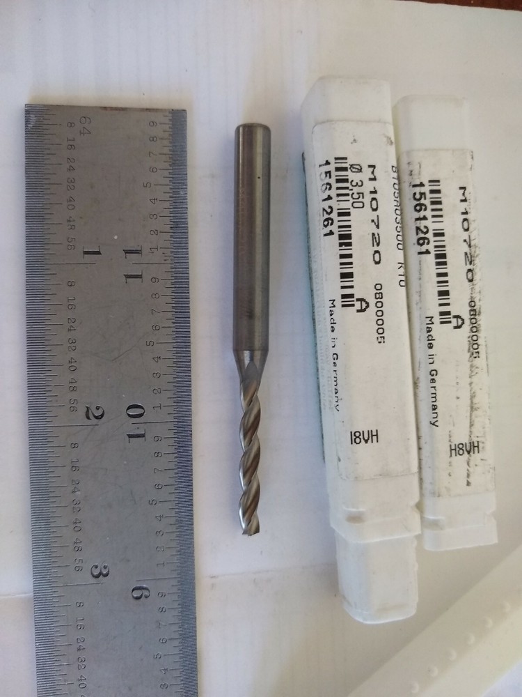 METAL REMOVAL SOLID CARBIDE DRILL, 3.5mm Dia, B105A03500 K10, M10720, 1561261