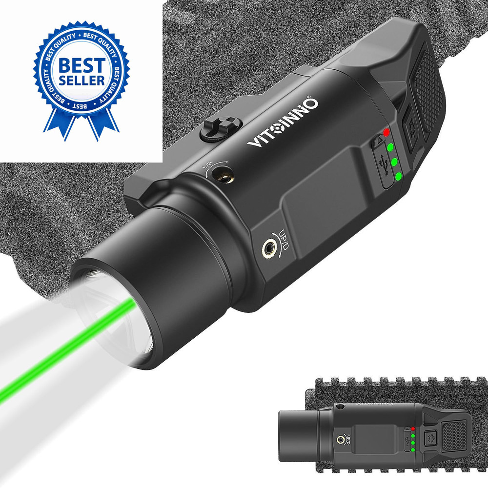 VITOINNO 1500 Lumens Green Beam Light Combo is beam