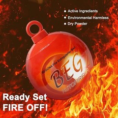 Supa Ant Automatic Fire Suppressant Ball Extinguisher w/ Stand/Mounting Bracket