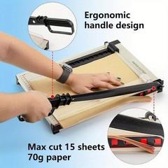 A4 Guillotine Paper Cutter (12″ x 10″), Paper Trimmer with Multi Sheet Capacity