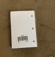 Staples Micro Binder Refill Pages, Unruled 100 Sheets Total, New In Packaging.