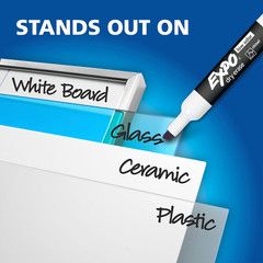 EXPO Dry Erase Markers, Low Odor Ink, Assorted Colors, Chisel Tip, 4 Count – Whi
