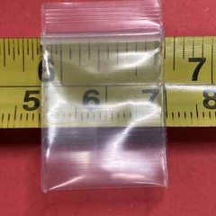 25 Clear Plastic Top Zip Lock 2Mil Re-closeable Jewelry Phil Tiny Bag Size 2X3cm