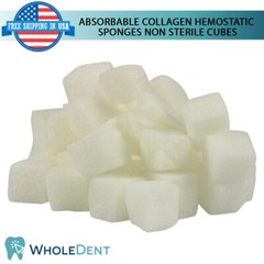 Dental Hemosponge Absbable Gelatine Sponge Gelfoam Cubes Non Sterile Sur gical
