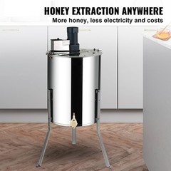 VEVOR Electric Honey Extractor Beekeeping Equipment 4/8 Frames Stainless Steel