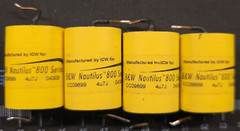 4x ICW AUDIOPHILE 4.7uF ± 2%, 350V Film Capacitor Crossover B&W Nautilus 800