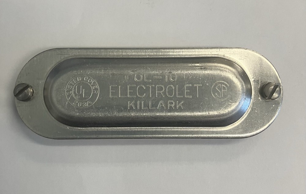 KILLARK OL-10 1/2″ CONDULET CONDUIT BODY COVER ALUMINUM