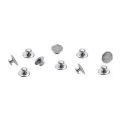 100 Pcs/10packs Dental Orthodontic Lingual Buttons Bondable Round Base Mesh