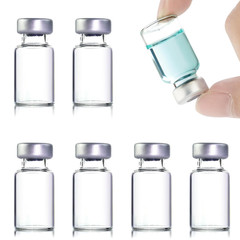 10 Pack 2Ml Sealed Sample Vials, Transparent Glass Vials with Self Healing Injec