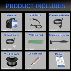 Reboot 160A MIG Welder,3-in-1 120V Welding Machine