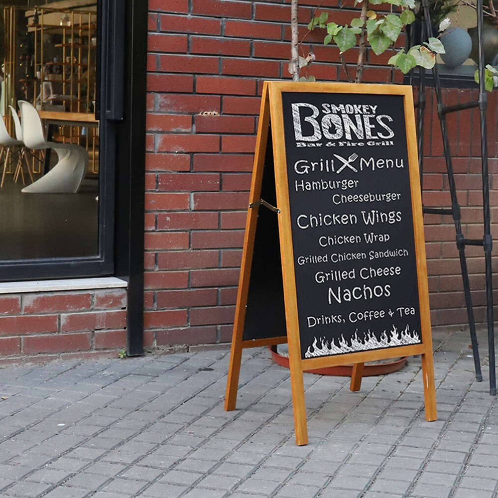 Magnetic A-Frame Chalkboard Message Sign Board Extra Large 44″x22″ Free Standing