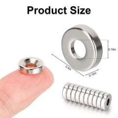 10 30 50Pcs Strong Countersunk Ring Magnets 10*3mm Rare Earth Neodymium 4mm Hole