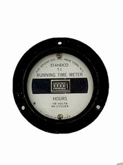 H.H. Sticht Co. STANDCO T-30 RUNNING TIME METER 115V, 60 CYCLE, 3 1/2” Zero Hrs.