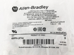 New Allen Bradley 800FM-LMT44 Ser. B Illuminated 40mm E-Stop Twist to Release