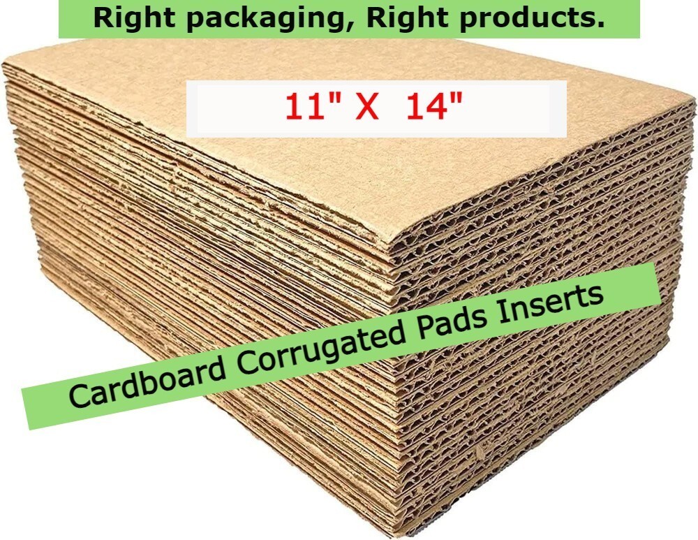 Corrugated Cardboard Filler 1/8 Sheet Pads Thick Inserts Ect 32 11×14 In
