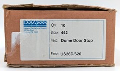 NOS! Lot of 2 Rockwood 442 High Dome Floor Mount Door Stop for Commercial Doors