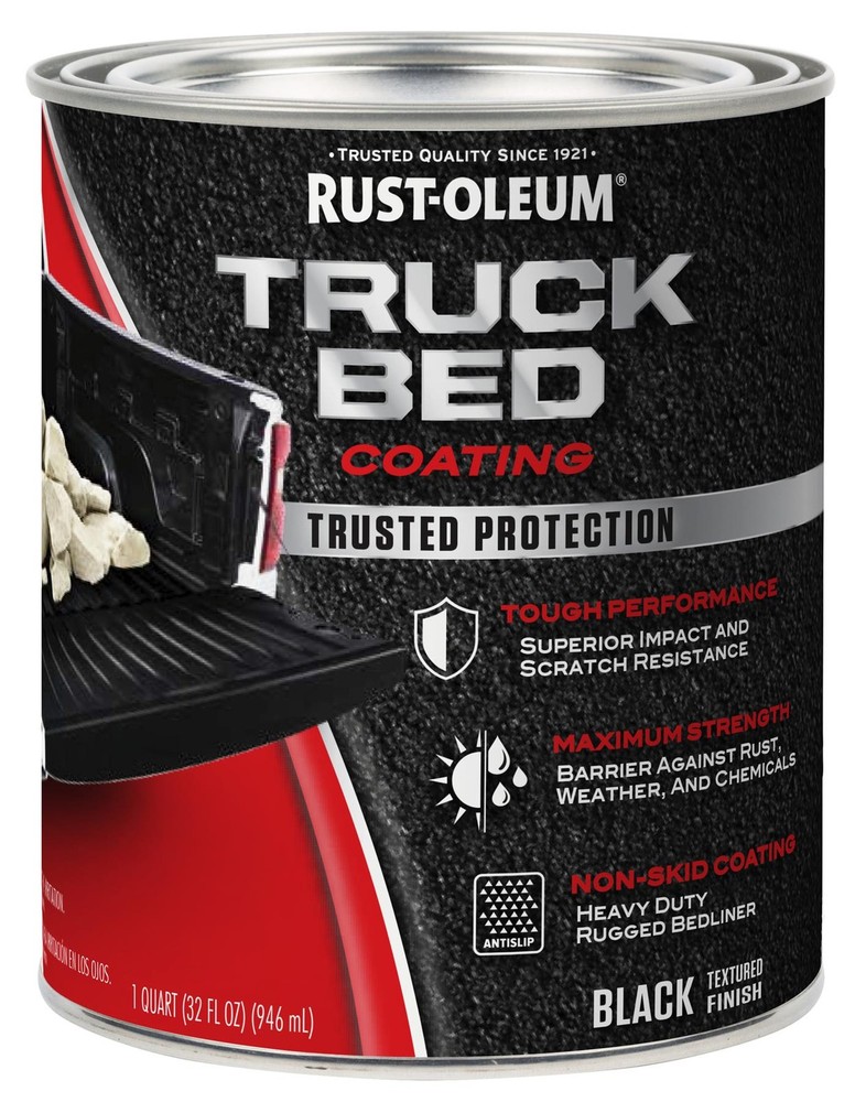 Rust-Oleum Automotive Truck Bed Coating, Black, Quart – 342668