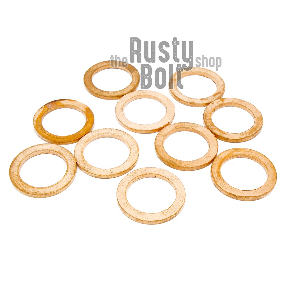 M14 14mm x 20mm x 1.5mm – Crush Washers Copper, Brakes Fuel Clutch Oil Turbo