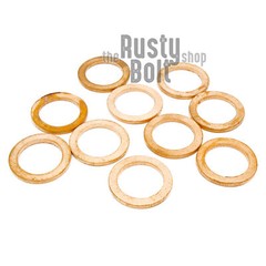 M14 14mm x 20mm x 1.5mm – Crush Washers Copper, Brakes Fuel Clutch Oil Turbo