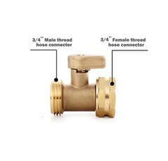 Ember-S-guard™ Roof-top Sprinkler with Brass Shut Off Valve & Swivel Adapter