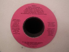 Cincinnati Milacron Grinding wheel 9A60-H6-VRW 6 x 1/2 x 1-1/4″ 4138 RPM 60 grit