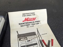 #bn736 Milton Industries 1265 Maintenance Free Battery Tester