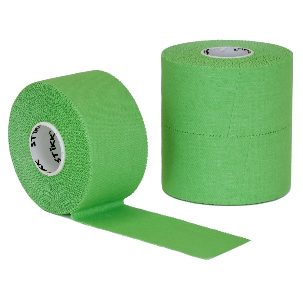 STIKK Green Athletic Tape 3 Pack 1.5″ x 15 Yard Rolls (45 feet)