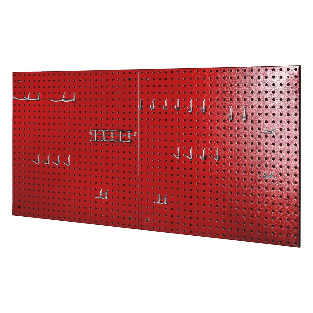 Seville Classics UltraHD® Steel Pegboard 2-Piece Set with 23-Piece Peg Hook Set