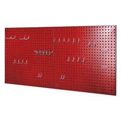 Seville Classics UltraHD® Steel Pegboard 2-Piece Set with 23-Piece Peg Hook Set