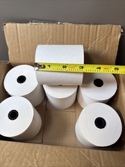 3″ x 165′ Bond Kitchen Printer/Cash Register/Receipt Tape Paper – Lot Of 6