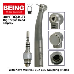 BEING Dental LED Fiber Optic High Speed Turbine Handpiece 302P 303P Fit KAVO NSK