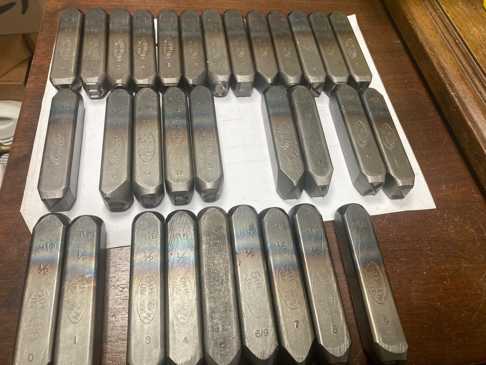 CH Hanson Individual HD 1/2″ Steel Stamp, See Specifics For Availability
