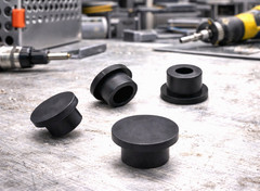 1/2” Rubber Hole Plugs Push In Bumper 3/4″ OD Compression Stem 12 per Pack