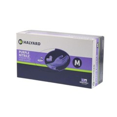 *300-Pieces* Halyard Purple Powder-Free Nitrile Exam Gloves Medium 55082