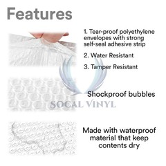 10″x14.5″ PO Poly Bubble Mailers Shipping Mailing Padded Bags Envelopes