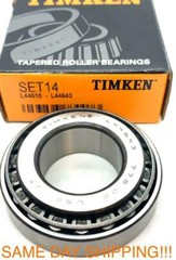 TIMKEN L44643/L44610 TAPERED ROLLER BEARING SET14 25.40×50.29×14.22 mm