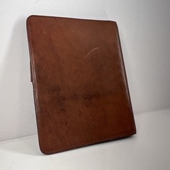 Franklin Covey Full Grain Italian Leather 7 Ring Binder Chestnut Brown Vintage