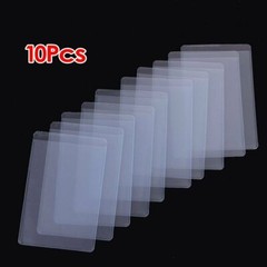 10pcs Soft Plastic Clear Credit Card Sleeves Protectors Dustproof Waterproof