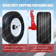 New upgrade superior Shipping Container Wheels/8x 6.5 Lug/Container mobile Kits