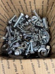 Bulk Box 19 Pounds Bolts Nuts Washers Metal Pieces